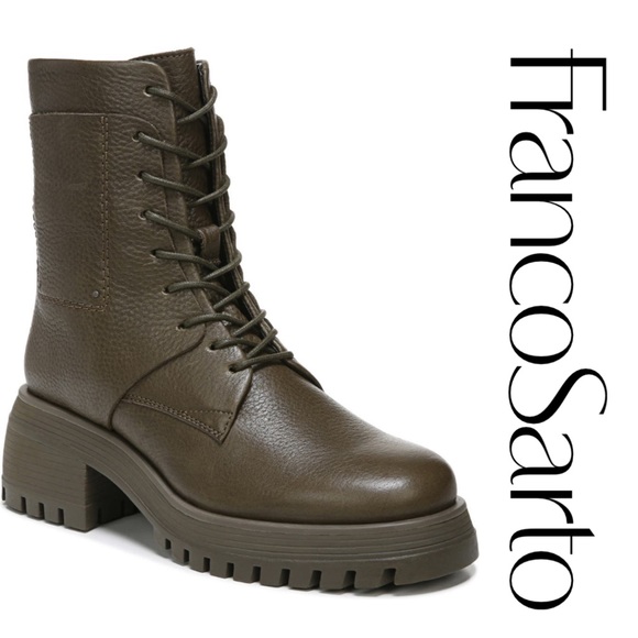 Franco Sarto Jetson Lace-up combat boots*NEW - Picture 1 of 6